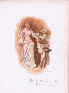 Io con le rose ogni giorno, ti frusterò via., da Some Old Love Songs pubblicato da Hildesheimer & Faulkner, 1892