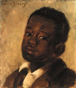 Testa di un ragazzo nero