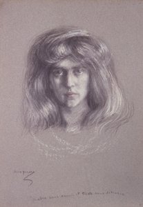 Natalie con capelli fluenti da Alice Pike Barney