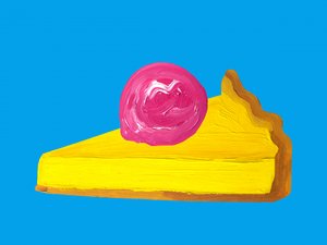 Pie Pop Art dai colori vivaci da Alice Straker