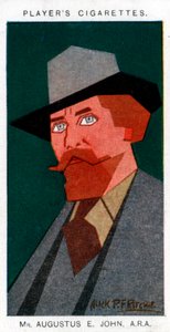 Augustus John, pittore britannico, 1926 da Alick P. F. Ritchie