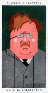 GK Chesterton, poeta, romanziere e critico britannico, 1926 da Alick P. F. Ritchie