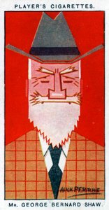George Bernard Shaw, drammaturgo irlandese da Alick P. F. Ritchie