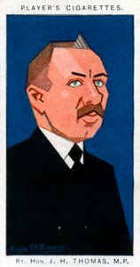 James Henry Thomas, sindacalista e politico britannico, 1926