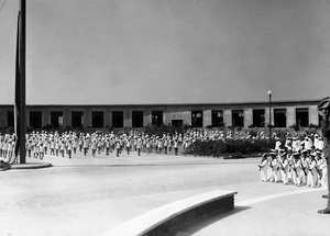 Villa Rosa Maltoni Mussolini: giovani studenti in allenamento da Fratelli Alinari