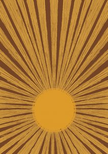Caldo effetto retro "sunburst" da Aliya Putrus