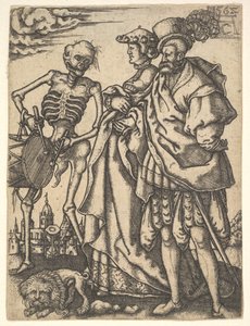 Coppia e Morte con un tamburo, da La danza della morte