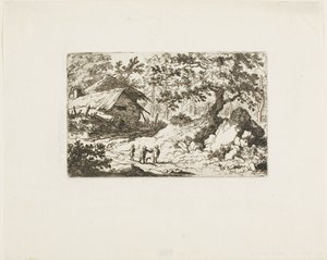 La capanna in rovina da Allaert van Everdingen