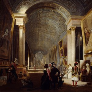 La Grande Galerie del Louvre nel 1841 da Allan Fraser