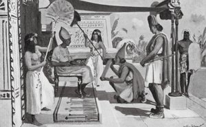 Ramesse II riceve una copia del suo trattato con gli Ittiti da Allan Stewart