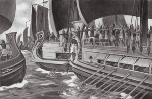 Il primo combattimento navale nella storia da Allan Stewart