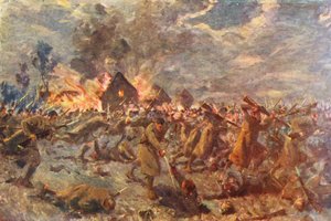 Prima guerra mondiale: Carica alla baionetta dei London Scottish a Messines, Halloween da Allan Stewart