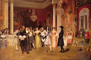 William Penn (1644-1718) che Riceve la Carta della Pennsylvania dal Re Carlo II d