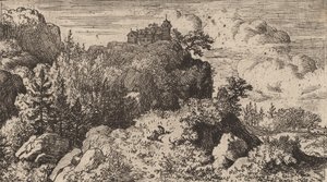 Abeti nella gola, probabilmente c. 1645-1656 da Allart van Everdingen