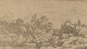 Pastore di capre su una collina, probabilmente c. 1645-1656 da Allart van Everdingen