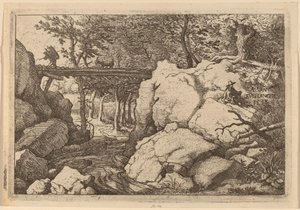 Capra su un piccolo ponte