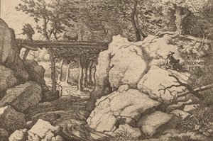 Capra su un piccolo ponte