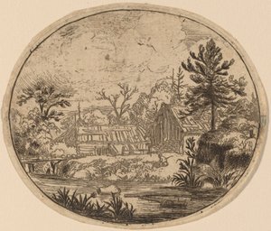 Amleto sulla riva di un fiume da Allart van Everdingen