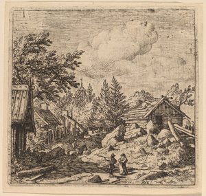Amleto su terreno montuoso da Allart van Everdingen
