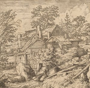 Amleto su un lato della montagna, probabilmente c. 1645-1656