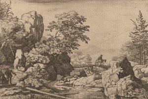 Cavaliere su un ponte, probabilmente c. 1645-1656
