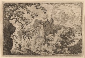 Grande Casa con una Torretta da Allart van Everdingen