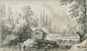 Paesaggio nordico da Allart van Everdingen