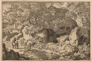 Contadino a cavallo, probabilmente c. 1645-1656 da Allart van Everdingen