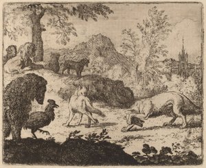 Reynard acceca il lupo in un occhio