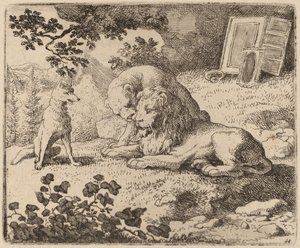 Reynard descrive i tesori mancanti, probabilmente c. 1645-1656 da Allart van Everdingen