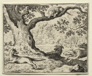Reynard la Volpe: Il gatto sleale da Allart van Everdingen
