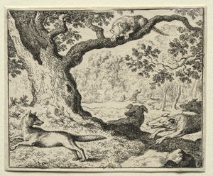 Reynard la Volpe: Il Gatto Sleale da Allart van Everdingen