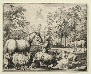 Reynard la Volpe: Il cavallo geloso da Allart van Everdingen