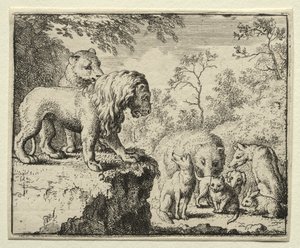 Reynard la Volpe: Il perdono di Reynard da Allart van Everdingen