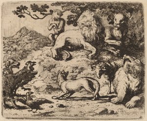 I nemici di Renard sono costernati, probabilmente c. 1645-1656 da Allart van Everdingen