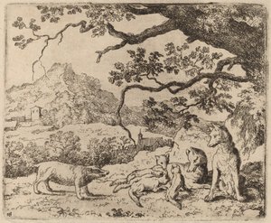 Il tasso inviato come messaggero, probabilmente c. 1645-1656