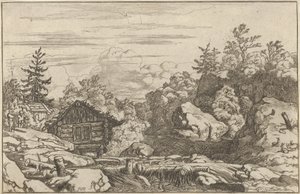 Le casette sulla riva da Allart van Everdingen