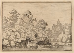 La diga e il ponte coperto da Allart van Everdingen