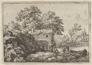 La capanna del pescatore, XVII secolo da Allart van Everdingen