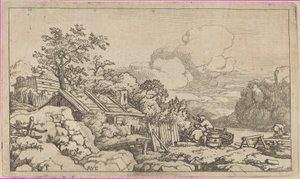 La capanna del carpentiere, XVII secolo da Allart van Everdingen