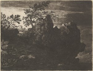 La Grande Roccia al Fiume, XVII secolo da Allart van Everdingen