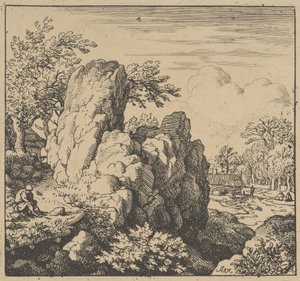 La grande roccia, metà del XVII secolo da Allart van Everdingen