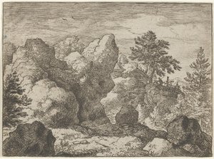 La roccia appuntita, XVII secolo da Allart van Everdingen