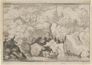 La barca vicino alla roccia forata, XVII secolo