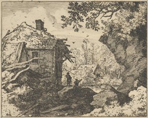 La capanna di paglia vista da dietro da Allart van Everdingen