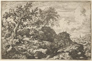 I Due Contadini Seduti sulla Collina da Allart van Everdingen