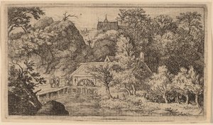 Mulino ad Acqua ai Piedi di una Montagna da Allart van Everdingen
