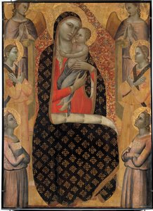 La Vergine Maestosa circondata da sei angeli