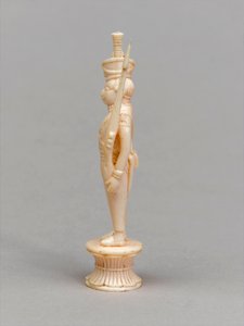 Pedone bianco, pezzo degli scacchi, India, circa 1820 da Allen Edward Everitt