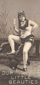 Dalla serie Actresses N57 promuovendo Our Little Beauties Cigarettes per Allen & Ginte..., 1890 da Allen and Ginter